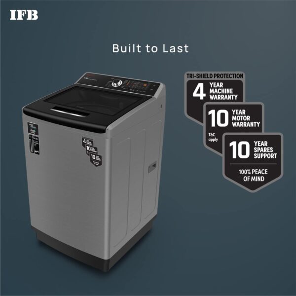 IFB 10.0 Kg 5 Star Top Load Washing Machine Aqua Conserve (TL-SIBS 10.0KG AQUA, Inox, Power Dual Steam, Inbuilt Heater) - Image 3