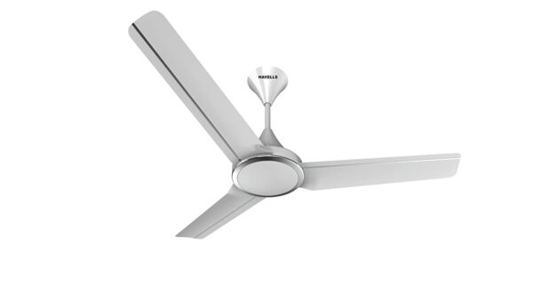 Havells Trinity 1200mm 1 Star Energy Saving Ceiling Fan (Pearl White Chrome