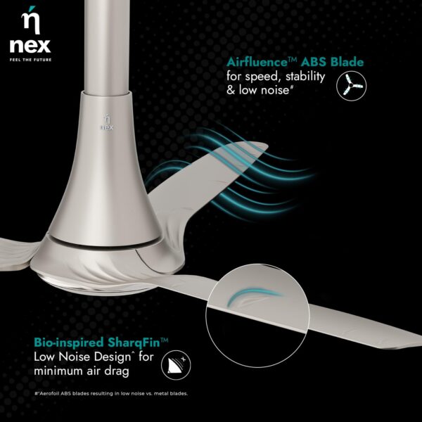 NEX Dryft A90 1200 mm | BEE star Rated Premium Ceiling Fan BAJAJ - Image 2