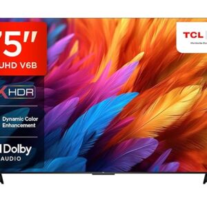 TCL 189 cm (75 inch) Ultra HD (4K) LED Smart Google TV with 24W Audio and Metallic Bezel-Less