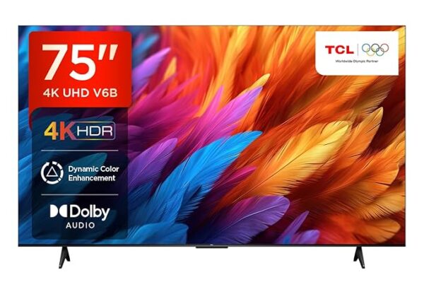 TCL 189 cm (75 inch) Ultra HD (4K) LED Smart Google TV with 24W Audio and Metallic Bezel-Less