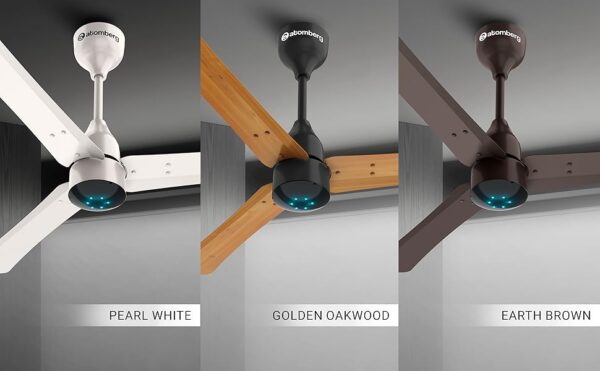 atomberg Renesa Smart+1200mm BLDC Ceiling Fan with IoT & Remote | Energy Efficient Ceiling Fan | Ceiling fan for Living Room | High Air Delivery with LED Indicators(Pearl White) - Image 3